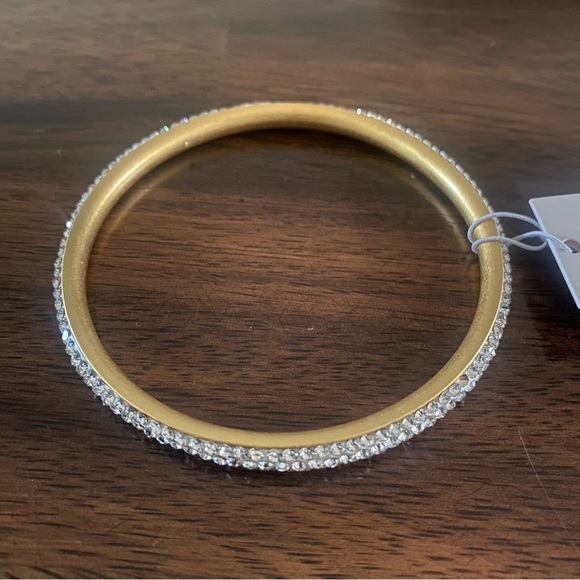 Kate spade NY Razzle Dazzle Gold Crystal Bangle Bracelet - Picture 4 of 8